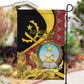 Personalized República de Angola Garden Flag Coat Of Arms With Map