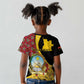 Personalized República de Angola Kid T shirt Coat Of Arms With Map