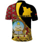 Personalized República de Angola Polo Shirt Coat Of Arms With Map
