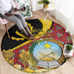 Personalized República de Angola Round Carpet Coat Of Arms With Map