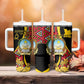 Personalized República de Angola Tumbler With Handle Coat Of Arms With Map