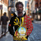 Personalized República de Angola Zip Hoodie Coat Of Arms With Map