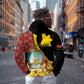 Personalized República de Angola Zip Hoodie Coat Of Arms With Map