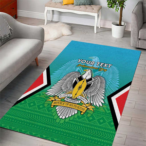 Personalised South Sudan Area Rug Coat Of Arms - Happy Independence Day