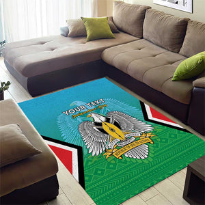 Personalised South Sudan Area Rug Coat Of Arms - Happy Independence Day