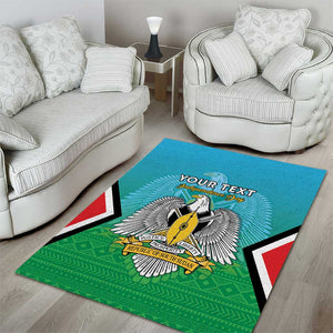 Personalised South Sudan Area Rug Coat Of Arms - Happy Independence Day