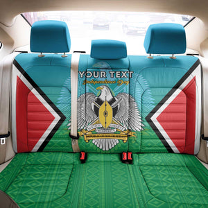 Personalised South Sudan Back Car Seat Cover Coat Of Arms - Happy Independence Day