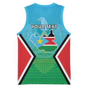 Personalised South Sudan Basketball Jersey Coat Of Arms - Happy Independence Day LT15