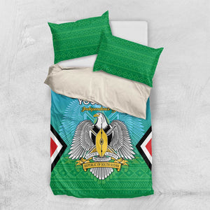 Personalised South Sudan Bedding Set Coat Of Arms - Happy Independence Day