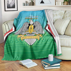 Personalised South Sudan Blanket Coat Of Arms - Happy Independence Day