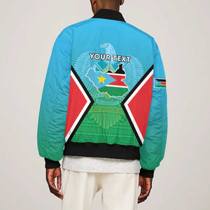 Personalised South Sudan Bomber Jacket Coat Of Arms - Happy Independence Day