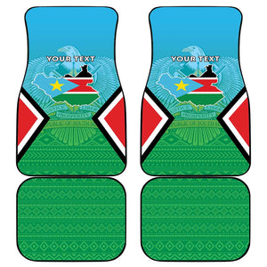 Personalised South Sudan Car Mats Coat Of Arms - Happy Independence Day