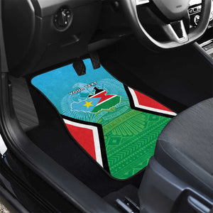 Personalised South Sudan Car Mats Coat Of Arms - Happy Independence Day