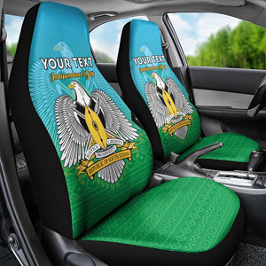 Personalised South Sudan Car Seat Cover Coat Of Arms - Happy Independence Day