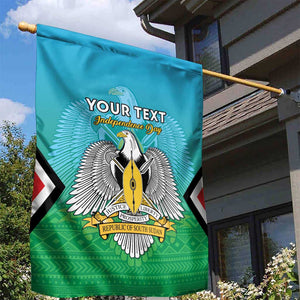 Personalised South Sudan Garden Flag Coat Of Arms - Happy Independence Day