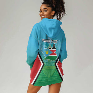 Personalised South Sudan Hoodie Dress Coat Of Arms - Happy Independence Day