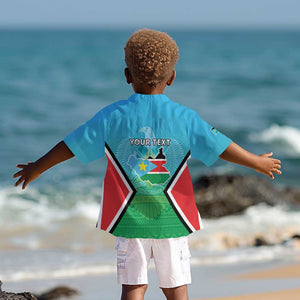 Personalised South Sudan Kid Hawaiian Shirt Coat Of Arms - Happy Independence Day