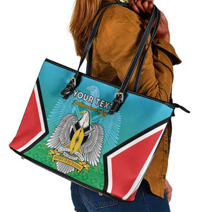 Personalised South Sudan Leather Tote Bag Coat Of Arms - Happy Independence Day