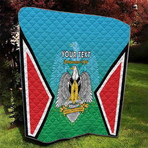 Personalised South Sudan Quilt Coat Of Arms - Happy Independence Day