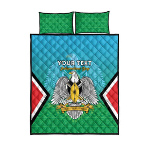 Personalised South Sudan Quilt Bed Set Coat Of Arms - Happy Independence Day