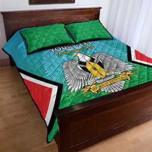 Personalised South Sudan Quilt Bed Set Coat Of Arms - Happy Independence Day