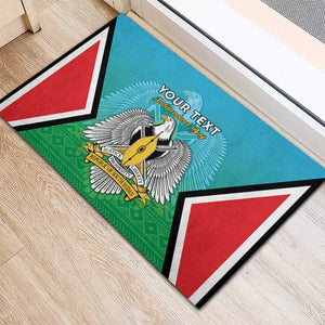 Personalised South Sudan Rubber Doormat Coat Of Arms - Happy Independence Day