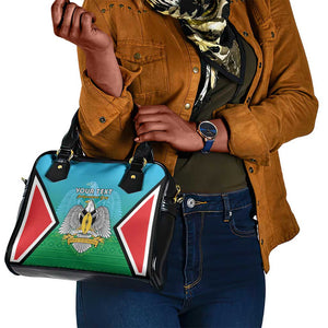 Personalised South Sudan Shoulder Handbag Coat Of Arms - Happy Independence Day