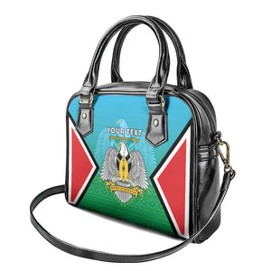 Personalised South Sudan Shoulder Handbag Coat Of Arms - Happy Independence Day