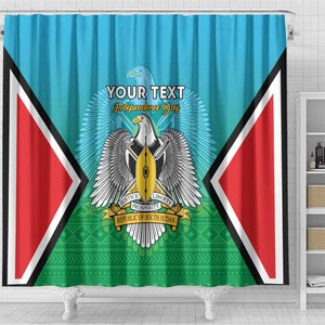 Personalised South Sudan Shower Curtain Coat Of Arms - Happy Independence Day