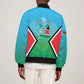 Personalised South Sudan Sleeve Zip Bomber Jacket Coat Of Arms - Happy Independence Day
