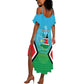 Personalised South Sudan Summer Maxi Dress Coat Of Arms - Happy Independence Day