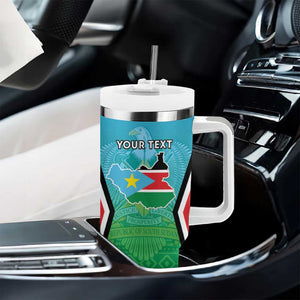 Personalised South Sudan Tumbler With Handle Coat Of Arms - Happy Independence Day