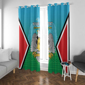 Personalised South Sudan Window Curtain Coat Of Arms - Happy Independence Day