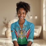 Personalised South Sudan Women Casual Shirt Coat Of Arms - Happy Independence Day LT15