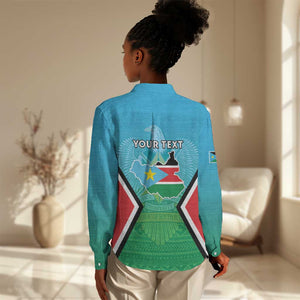 Personalised South Sudan Women Casual Shirt Coat Of Arms - Happy Independence Day