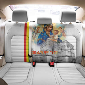 Melkam Gena Ethiopia Back Car Seat Cover Saint Mary Lalibela Churches