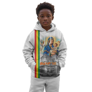 Melkam Gena Ethiopia Kid Hoodie Saint Mary Lalibela Churches