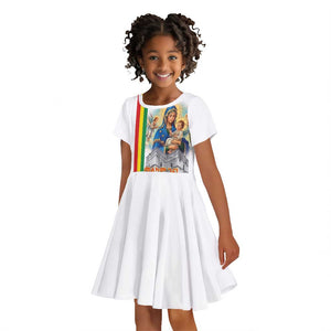 Melkam Gena Ethiopia Kid Short Sleeve Dress Saint Mary Lalibela Churches