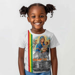 Melkam Gena Ethiopia Kid T shirt Saint Mary Lalibela Churches