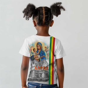 Melkam Gena Ethiopia Kid T shirt Saint Mary Lalibela Churches