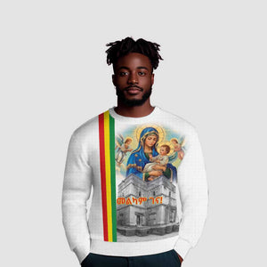 Melkam Gena Ethiopia Ugly Christmas Sweater Saint Mary Lalibela Churches