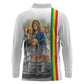 Melkam Gena Ethiopia Long Sleeve Polo Shirt Saint Mary Lalibela Churches