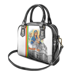 Melkam Gena Ethiopia Shoulder Handbag Saint Mary Lalibela Churches