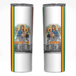 Melkam Gena Ethiopia Skinny Tumbler Saint Mary Lalibela Churches