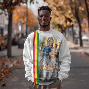 Melkam Gena Ethiopia Sweatshirt Saint Mary Lalibela Churches