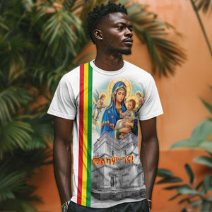 Melkam Gena Ethiopia T shirt Saint Mary Lalibela Churches