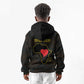 Personalized  African-American Black Love Day Kid Hoodie Sankofa Heart - Nya Akoma