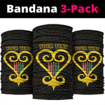 Personalized  African-American Black Love Day Neck Gaiter Sankofa Heart - Nya Akoma LT15