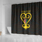Personalized African-American Black Love Day Shower Curtain Sankofa Heart - Nya Akoma