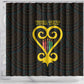 Personalized African-American Black Love Day Shower Curtain Sankofa Heart - Nya Akoma